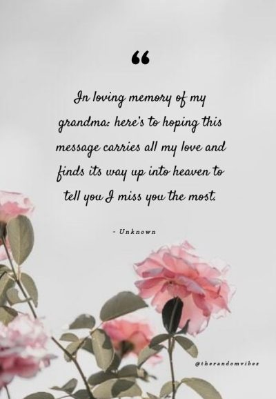 in memory of grandma quotes images