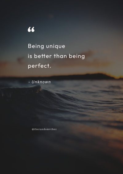 quotes about being unique and different