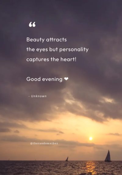 quotes about good evening