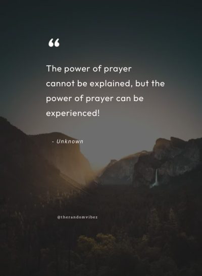quotes about the power of prayer