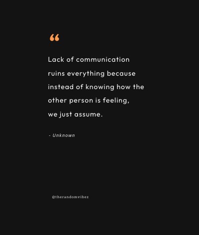 silence lack of communication quotes