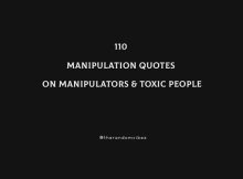 110 Manipulation Quotes About Manipulators & Toxic People