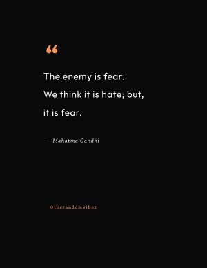Fear Is The Enemy Quotes images