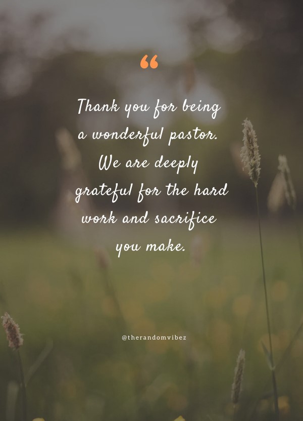 90 Pastor Appreciation Quotes, Sayings, Words And Messages