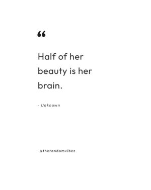 beauty with a brain quotes