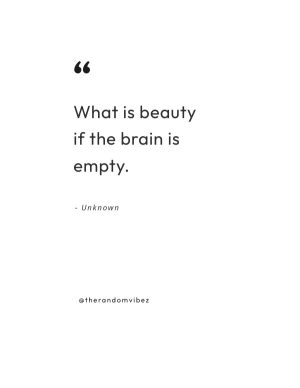 beauty without brains quotes