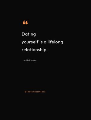 dating yourself quotes