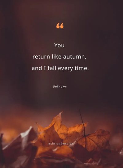 love quotes about autumn