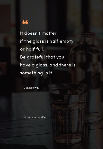 positive glass half full quotes