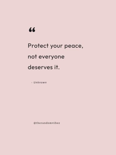 protect your peace quotes