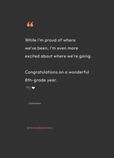 quote for 8th grade graduation
