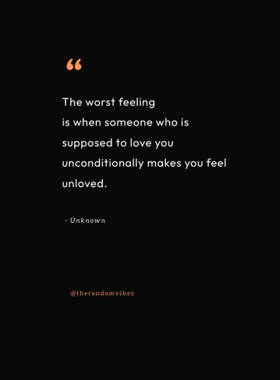 quotes about feeling unlovable