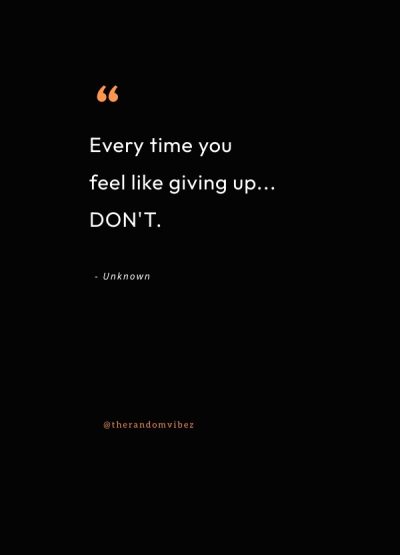 quotes about giving up