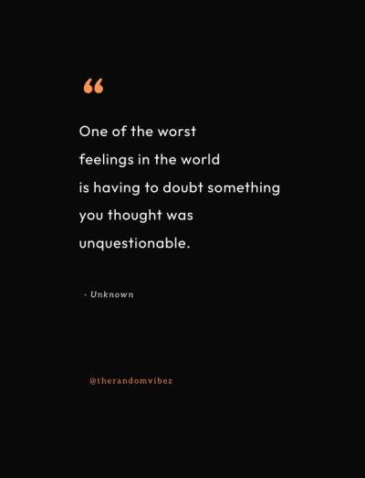 quotes on doubt in relationship