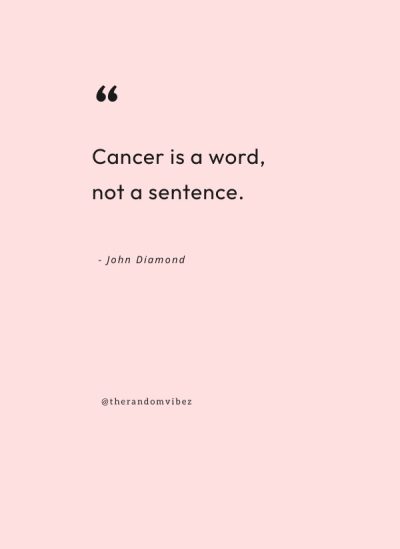 words of encouragement for cancer patients