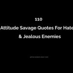 115 Attitude Savage Quotes For Haters & Jealous Enemies