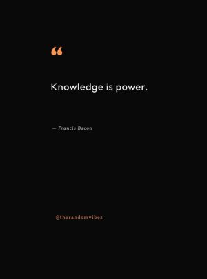 knowledge is power quote