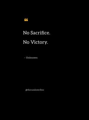 sacrifice quotes for success