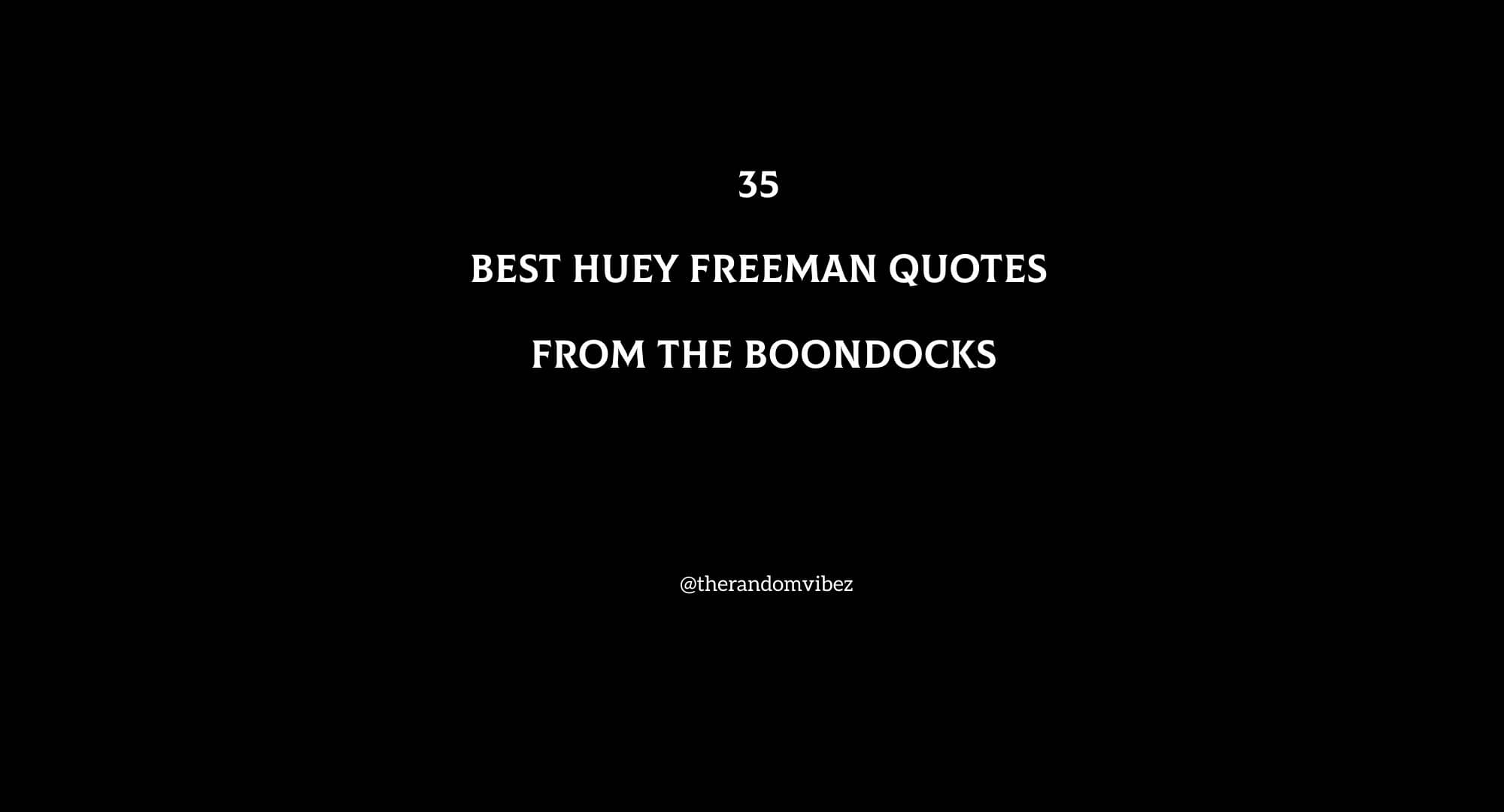 35 Best Huey Freeman Quotes From The Boondocks