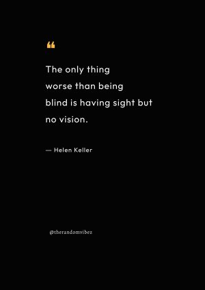 Helen Keller Quotes About Vision
