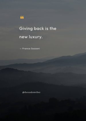 quote about giving back