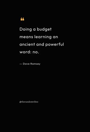 Dave Ramsey Budget Quotes