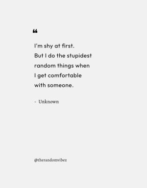 Funny Shy Quotes