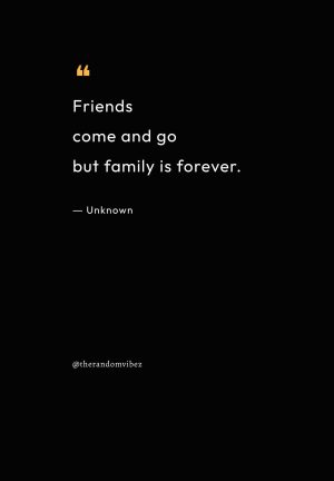 friends come and go but family is forever quotes