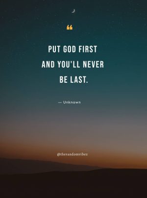 quotes on putting god first
