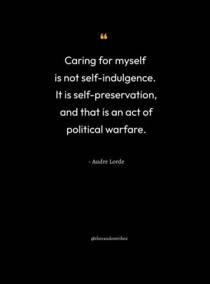 Audre Lorde Self-Care Quote
