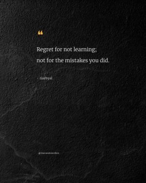 Quotes on mistakes and regrets