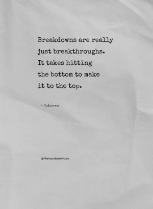 breakdown sayings