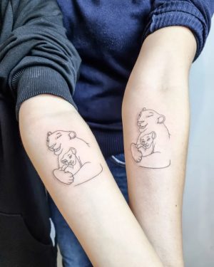Matching disney Mother Daughter tattoos
