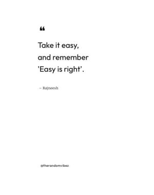 Take It Easy Quotes