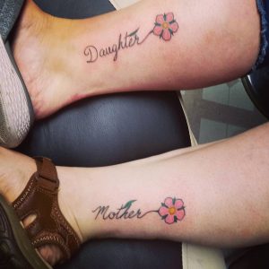 Touching Mother Daughter Tattoos