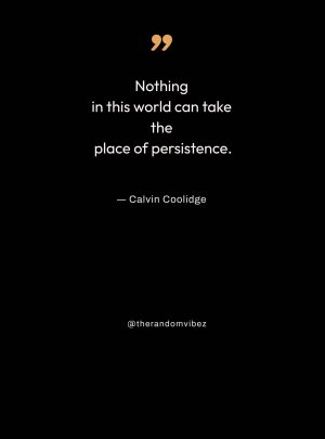 calvin coolidge persistence quote