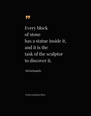 michelangelo quotes about sculpture