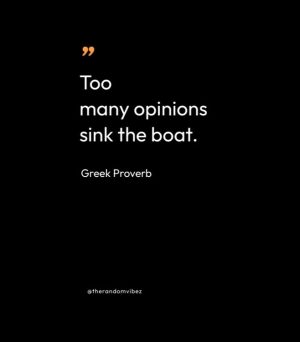Greek proverb