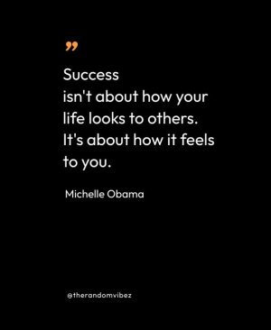 michelle obama quotes success