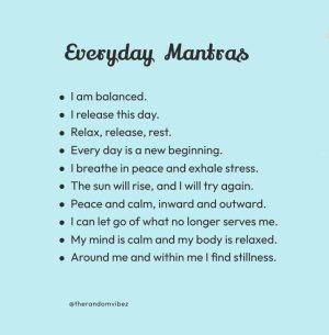short daily mantras