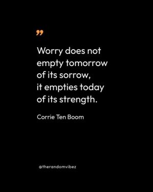 Corrie Ten Boom Quote About Worry