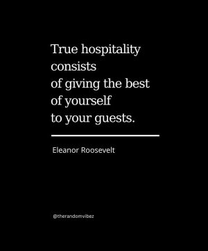 hospitality quote of the day