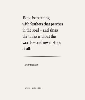 emily dickinson hope quote