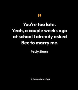 Pauly Shore Son In Law Quotes