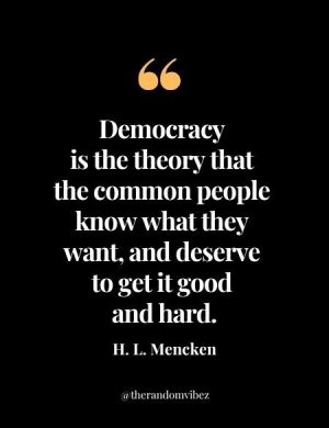 H. L. Mencken Democracy Quote