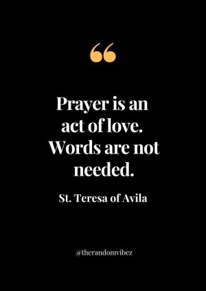 St. Teresa of Avila Quotes On Prayer