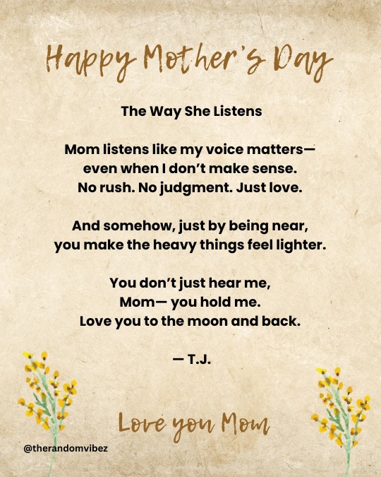 emotional mothers day poem