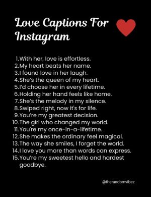 love caption for girlfriend
