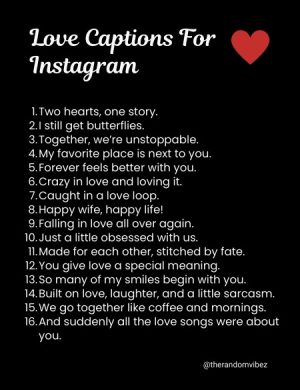 love captions for couples​