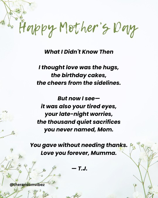 mothers day poems from kids​